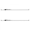 VEVOR Cargo Bar, Cargo Bar Adjustable from 89" to 104", Heavy-duty Steel Cargos Stabilizer with Non-Slip Foot Pads, Truck Bed Load Lock Bars for Box Trucks, Semi-Trailers, Trailers (2PCS)