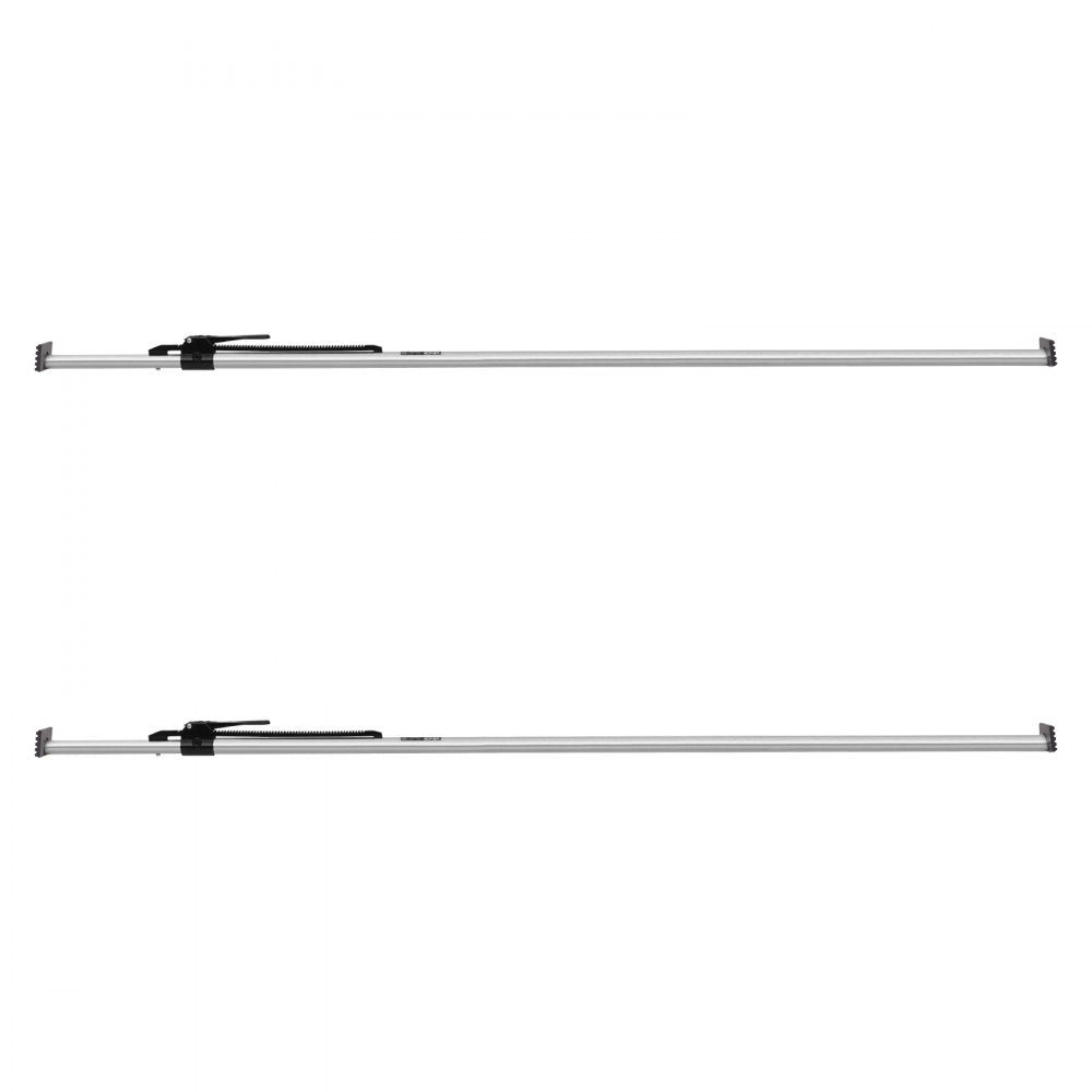VEVOR Cargo Bar, Cargo Bar Adjustable from 89" to 104", Heavy-duty Steel Cargos Stabilizer with Non-Slip Foot Pads, Truck Bed Load Lock Bars for Box Trucks, Semi-Trailers, Trailers (2PCS)