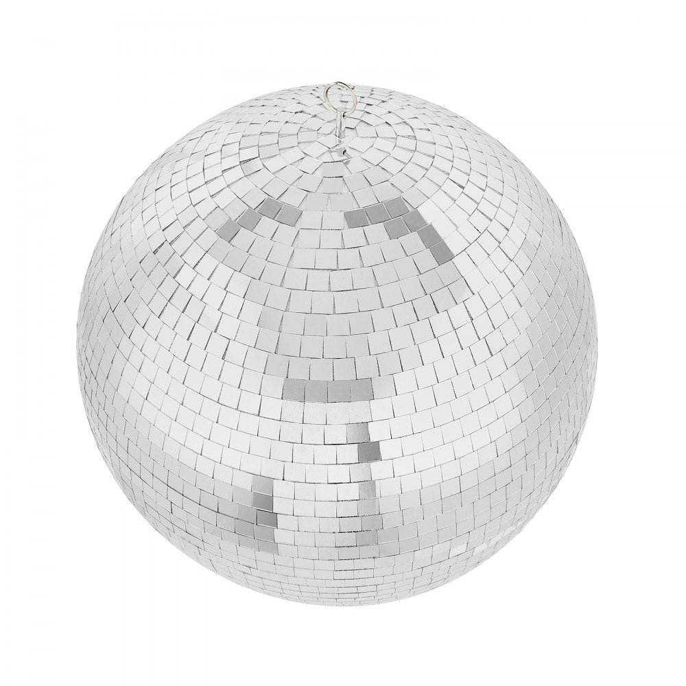 VEVOR Mirror Disco Ball, 12 Inch Mirror Ball with Hanging Ring, Lightning Disco Ball Party Decorations, Ideal for DJ Club, Stage, Wedding, Birthday, Christmas, New Years Celebration