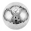 VEVOR Mirror Disco Ball 3.2" 4" 6" 8" 12" 17-Pack Balls with Hanging Ring, for Party Home Decoration Stage Props DJ Dance Club, 2 Mirror Tile Sizes, Reflects Light, Wedding Birthday Decor, Silver