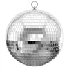 VEVOR Mirror Disco Ball 3.2" 4" 6" 8" 12" 17-Pack Balls with Hanging Ring, for Party Home Decoration Stage Props DJ Dance Club, 2 Mirror Tile Sizes, Reflects Light, Wedding Birthday Decor, Silver