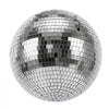 VEVOR Mirror Disco Ball 3.2" 4" 6" 8" 12" 17-Pack Balls with Hanging Ring, for Party Home Decoration Stage Props DJ Dance Club, 2 Mirror Tile Sizes, Reflects Light, Wedding Birthday Decor, Silver