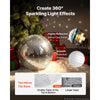 VEVOR Mirror Disco Ball 12 Inch Silver Reflective Ball with Hanging Ring, for Party Home Decoration Stage Props DJ Dance Club, 2 Mirror Tile Sizes, Reflects Light, Large Wedding Music Birthday Decor