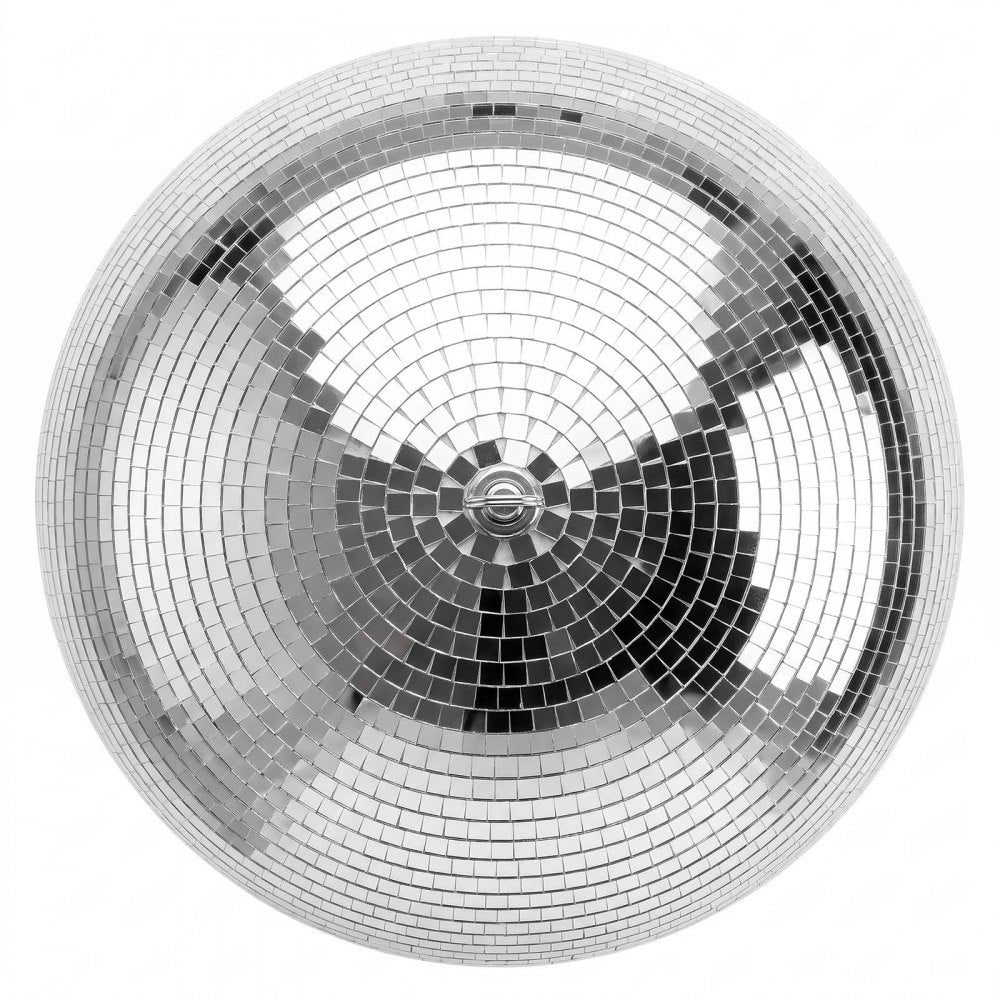 VEVOR Mirror Disco Ball 16 Inch Silver Reflective Ball with Hanging Ring, for Party Home Decoration Stage Props DJ Dance Club, 2 Mirror Tile Sizes, Reflects Light, Large Wedding Music Birthday Decor