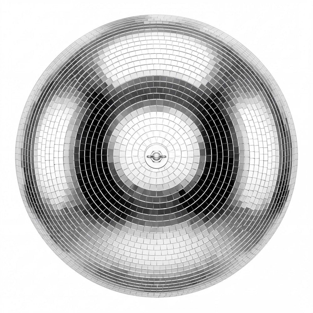 VEVOR Mirror Disco Ball 24 Inch Silver Reflective Ball with Hanging Ring, for Party Home Decoration Stage Props DJ Dance Club, 2 Mirror Tile Sizes, Reflects Light, Large Wedding Music Birthday Decor