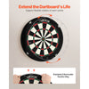 VEVOR Dartboard with 6 Darts & Scoring Kit, Self-Healing Sisal Fibers Dartboard with Staple-Free Bullseye & Rotating Number Ring, 17.7" Professional Steel Tip Dart Board Set for Home Party Game Rooms