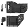 VEVOR Jeep Tube Doors, 4-Door, Compatible with 2018-2026 Jeep Wrangler JL & 2020-2026 Gladiator JT, Steel Off Road Front & Rear Tubular Half Doors with DOT Certified Side View Mirrors and Storage Bag