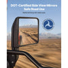 VEVOR Jeep Tube Doors, 4-Door, Compatible with 2018-2026 Jeep Wrangler JL & 2020-2026 Gladiator JT, Steel Off Road Front & Rear Tubular Half Doors with DOT Certified Side View Mirrors and Rubber Pads