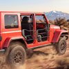 VEVOR Jeep Tube Doors, 4-Door, Compatible with 2018-2026 Jeep Wrangler JL & 2020-2026 Gladiator JT, Steel Off Road Front & Rear Tubular Half Doors with DOT Certified Side View Mirrors and Rubber Pads