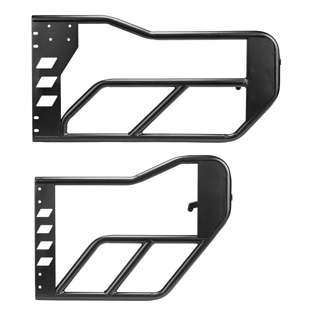 VEVOR Jeep Tube Doors, 4-Door, Compatible with 2018-2026 Jeep Wrangler JL & 2020-2026 Gladiator JT, Steel Off Road Front & Rear Tubular Half Doors with DOT Certified Side View Mirrors and Rubber Pads