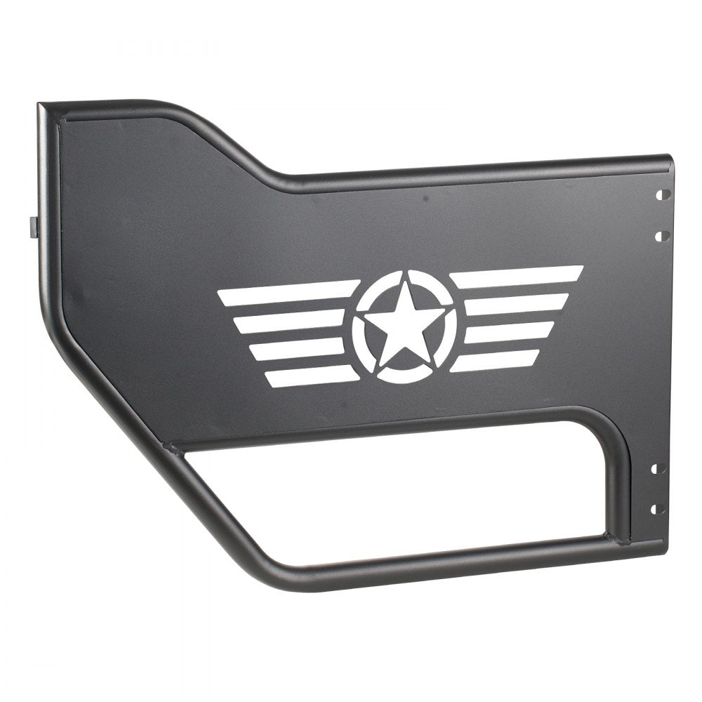VEVOR Jeep Tube Doors, 4-Door, Compatible with 2018-2026 Jeep Wrangler JL JLU & Gladiator JT 4XE, Steel Off Road Front & Rear Tubular Half Doors with DOT Certified Side View Mirrors