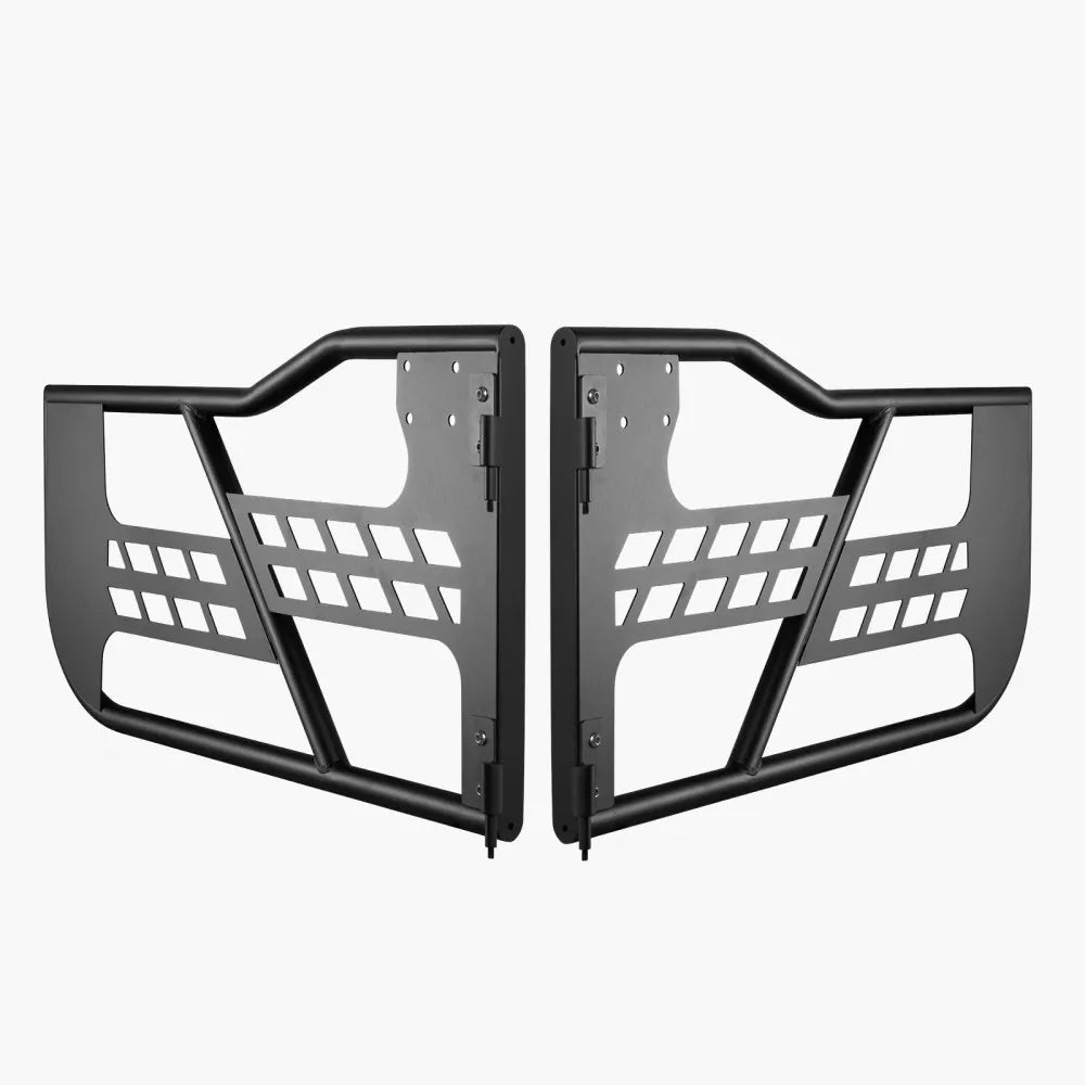 VEVOR Jeep Tube Doors, 2-Door, Hunting Style Jeep Tubular Door with Heavy-Duty Hinges & OE Latch, Jeep Doors with Rubber Pads & Toughened Steel Tube, Fit for 2007-2018 Jeep Wrangler JK