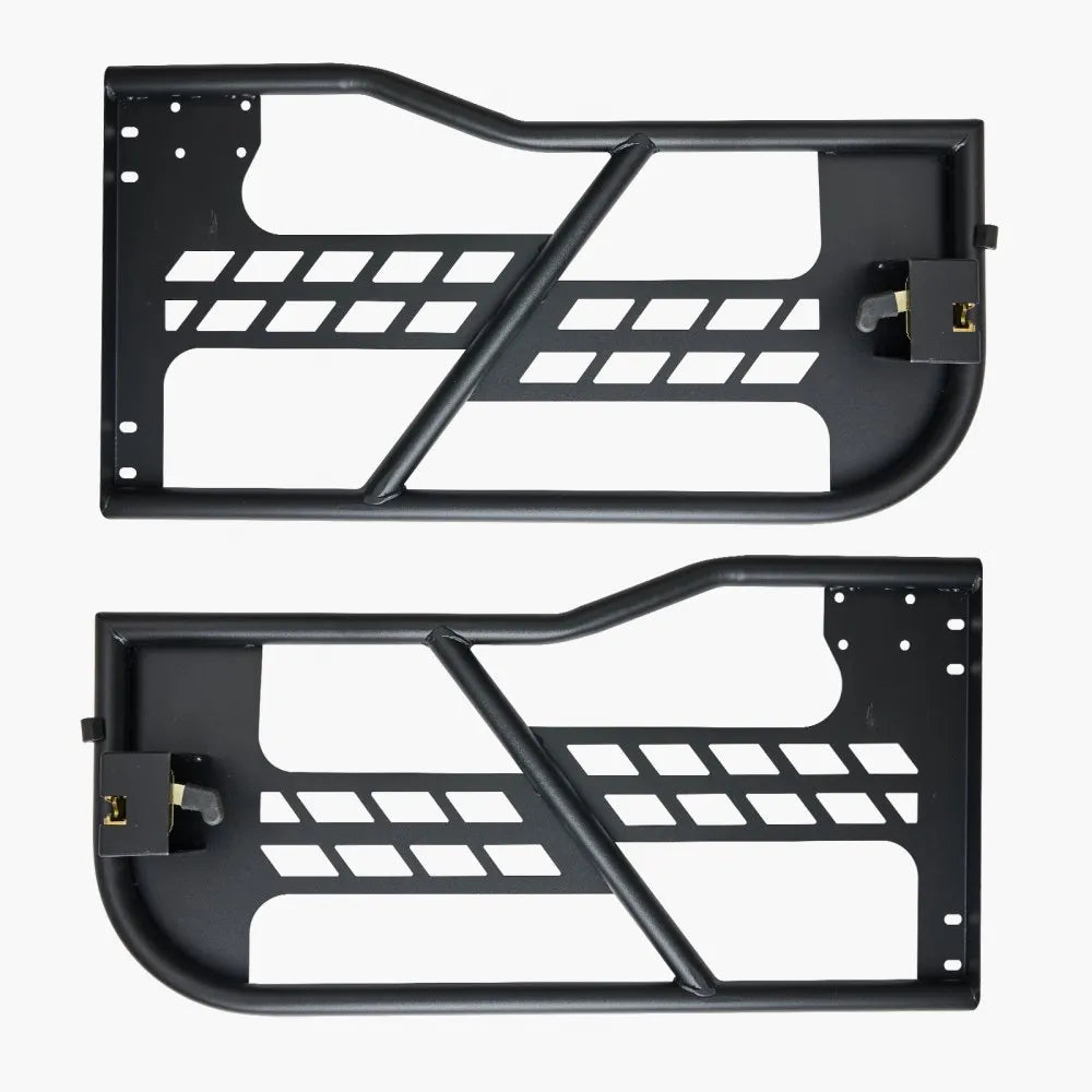 VEVOR Jeep Tube Doors, 2-Door, Hunting Style Jeep Tubular Door with Heavy-Duty Hinges & OE Latch, Jeep Doors with Rubber Pads & Toughened Steel Tube, Fit for 2007-2018 Jeep Wrangler JK