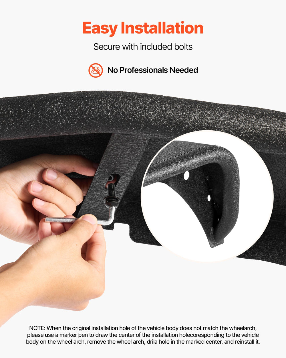 VEVOR Jeep fender flares installed view (image 4)