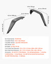 VEVOR Jeep fender flares installed view (image 6)
