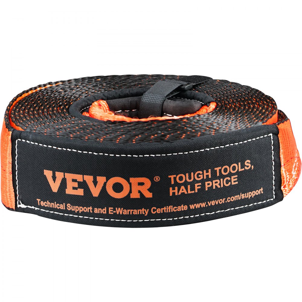VEVOR Off-Road Recovery Kit, 3" x 30', Heavy Duty Winch Recovery Kit with 30,000 lbs Tow Strap, 44,092 lbs D-Ring Shackles, Shackle Receiver and Storage Bag, for ATVs, Jeeps, Off-Road Vehicles, Trucks