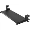 VEVOR Clamp on Keyboard Tray Under Desk, Desk Keyboard Tray Slide out with Sturdy No-drill C Clamp Mount, Large 26.8 x 11 inch Slide-out Computer Drawer for Typing in Home, Office Work