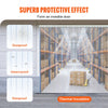 VEVOR Strip Curtain, 150' Length, 8" Width, 0.08" Thickness, Clear Ribbed Plastic Door Strips, PVC Curtain Strip Door Bulk Roll for Warehouses, Factories, Supermarkets, Shopping Malls, Halls, Garages