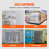 VEVOR Strip Curtain, 164' Length, 8" Width, 0.08" Thickness, Clear Ribbed Plastic Door Strips, PVC Curtain Strip Door Bulk Roll for Warehouses, Factories, Supermarkets, Shopping Malls, Halls, Garages