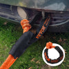 VEVOR Synthetic Soft Shackle, 1/2" x 22" (2 Pack) 44092 lbs (20 Ton) Breaking Strength Recovery Tow Shackles with Extra 2 Sleeves & Storage Bag for UTV, ATV, Trucks, Jeep, Off-Road Vehicles, Orange