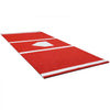 VEVOR Baseball Hitting Mat, 10x3.8 ft Batting Cage Mat, Batters Box Turf Mats, Softball Batting Practice Equipment with Home Plate and Anti Fade Turf, Portable Training Aid for Indoor Outdoor, Red