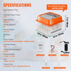 VEVOR Egg Incubator, Incubators for Hatching Eggs, Automatic Egg Turner with with Temperature and Humidity Control, 12 Eggs Poultry Hatcher with ABS Transparent Shell for Chicken, Duck, Quail