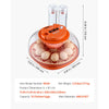 VEVOR 12 Egg Incubator, Automatic Egg Turner with LED Candler, Temperature & Humidity Control, 360° View Clear Window, Poultry Eggs Incubator for Home Farm, Hatching Chicks Ducks Goose Quail
