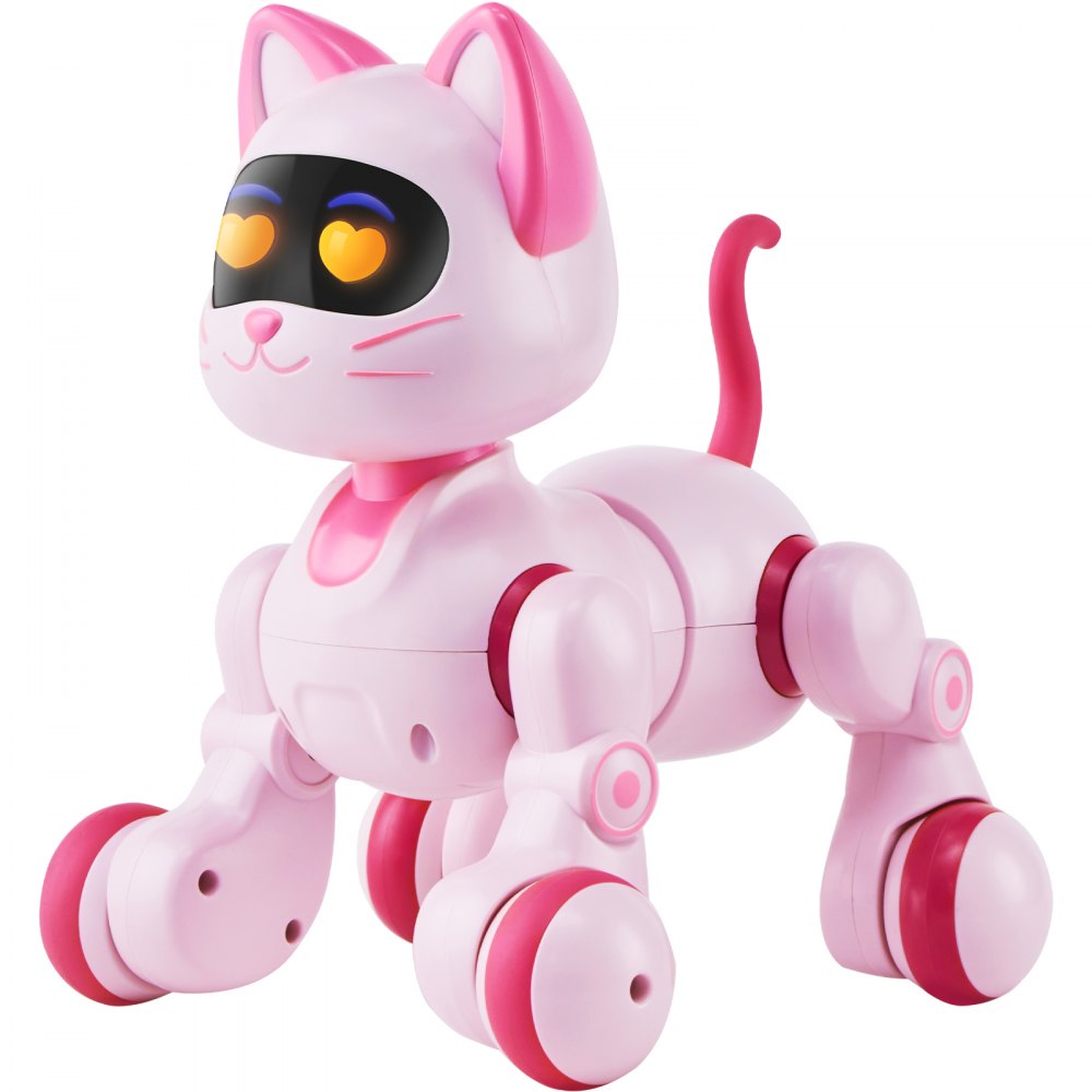 VEVOR Remote Control Robot Cat Toy, RC Cat Programmable Smart Interactive Robotic Pet for Kids with Touch Control, Walking Singing Dancing RC Stunt Toy Cat for Age 3 4 5 6 7 8 10 Year Old Boys Girls