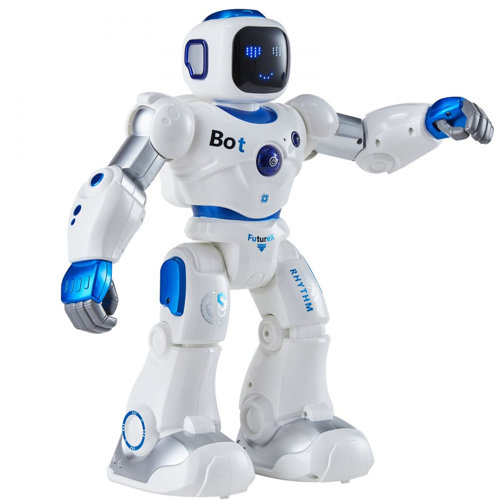 VEVOR RC Robot Toys for Kids, 2.4GHz Programmable Remote Control Smart Robot with Touch, Voice & APP Control, Interactive Singing Dancing Robot for Age 3 4 5 6 7 8 10 Year Old Boys Girls Birthday Gift