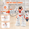 VEVOR RC Robot Toys for Kids, Battle Mode Programmable Remote Control Smart Robot with Bullets, Interactive Walking Dancing Robot for Age 3 4 5 6 7 8 10 12 Year Old Boys Girls Birthday Gift Present