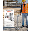 VEVOR T Post Puller, 3.54 in Max Clamping Width, Heavy-Duty Steel Jaw Grip, Powder-Coated Finish, Easy to Store, Labor-Saving Fence T-Post Remover Tool for Rebar Stakes, Wood Stakes, and Road Signs