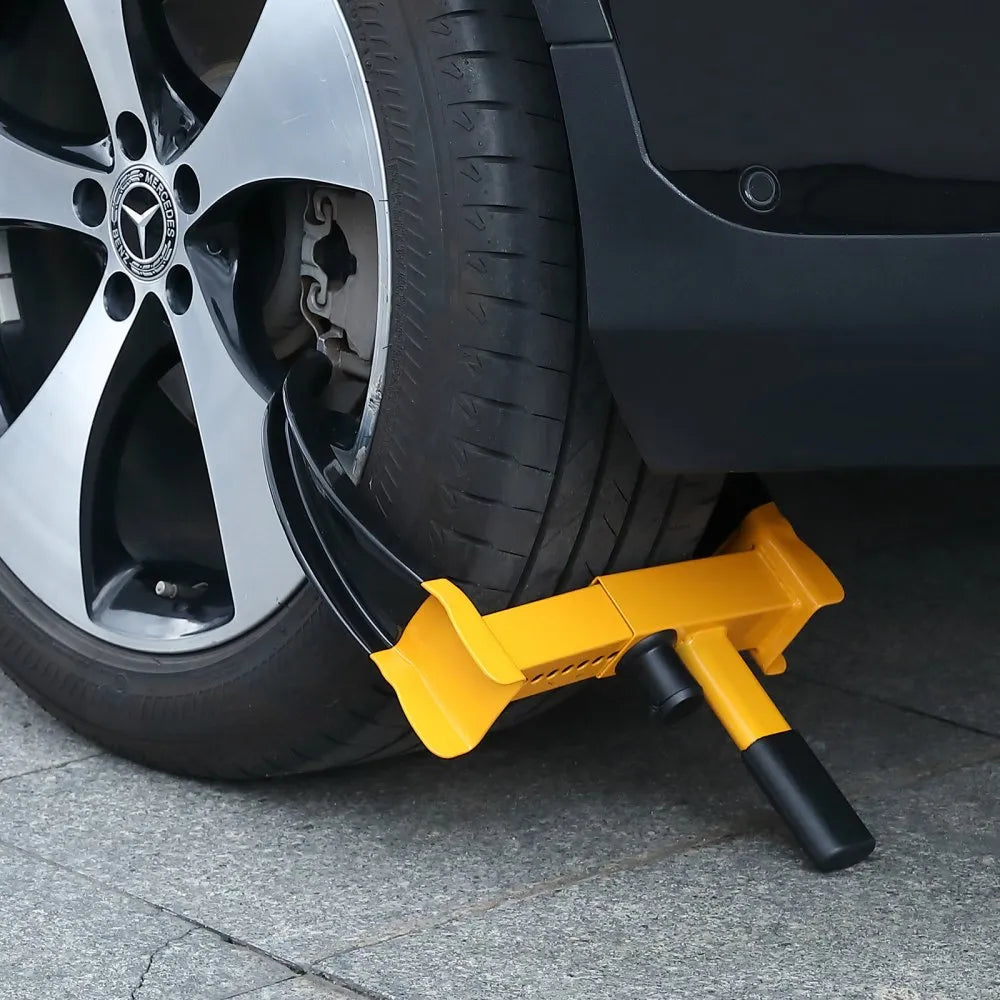 VEVOR Wheel Lock, 2 Packs Universal Wheel Clamp Lock, Adjustable Anti Theft Trailer Lock Wheel Clamp, Heavy-duty Steel Tire Lock for ATV RV SUV Car Golf Cart Boats Motorcycles, with 6 Keys