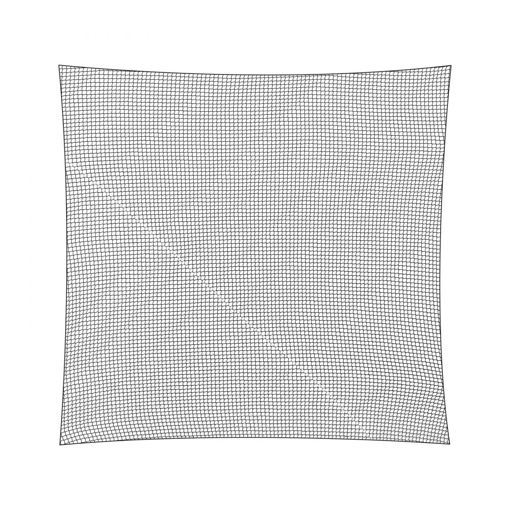 VEVOR Golf Net, 10x10ft Golf Practice Net, Indoor Hitting Net for Golf, Baseball, Hockey, Soccer, Heavy Duty Nylon DIY Ball Net, Sports Netting Barrier for Backyard Driving Training Swing (Net Only)