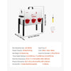 VEVOR Automatic Chicken Feeder, 30 lbs Capacity, 6 Feeding Ports No-Waste Poultry Feeder, Automatic Gravity, with Adjustable Height & Locking Lid, Metal Construction, for Chickens Bantams Pheasants