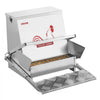 VEVOR Automatic Chicken Feeder, 40 lbs Capacity, Rainproof Treadle Poultry Feeder with Lockable Lid, No Waste, Galvanized Steel Construction, Outdoor Use, for Chicken, Bantams, Poultry, Pheasants