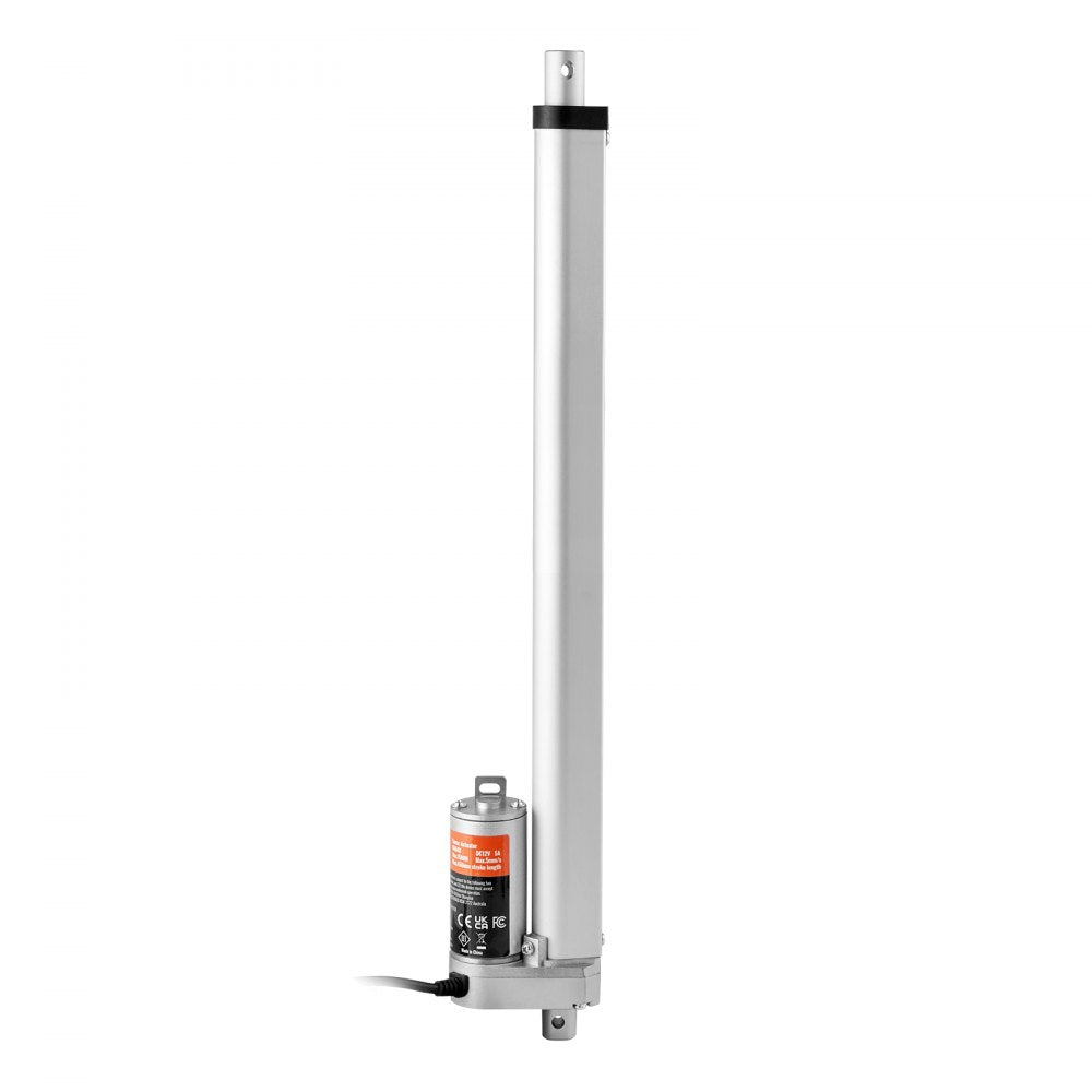 VEVOR Linear Actuator 12V, 16 Inch High Load 330lbs/1500N Linear Actuator, 0.19"/s Linear Motion Actuator with Mounting Bracket and IP54 Protection
