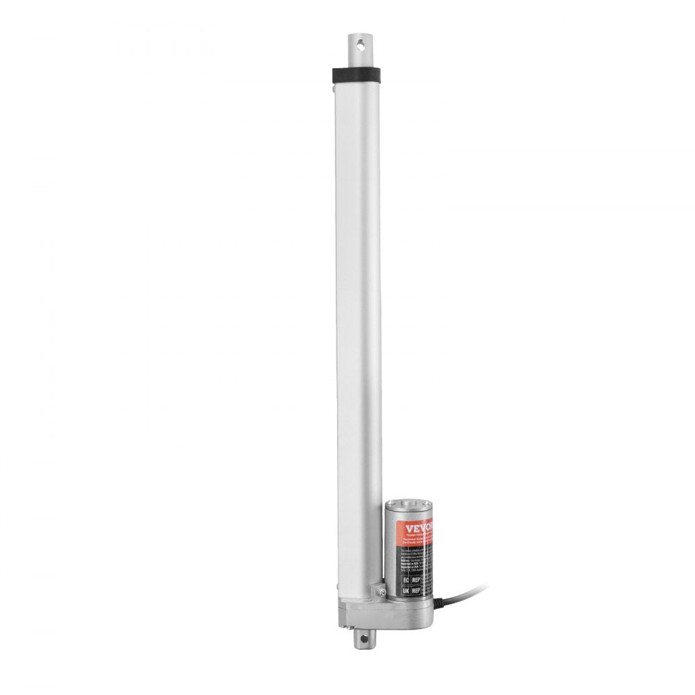VEVOR Linear Actuator 12V, 16 Inch High Load 330lbs/1500N Linear Actuator, 0.19"/s Linear Motion Actuator with Mounting Bracket and IP54 Protection