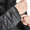 VEVOR Heated Jacket for Women with 7.4V Battery, Soft Shell Electric Heating Coat, Windproof Lightweight Outerwear with 4 Heating Zones & 3 Heat Settings, for Hiking, Outdoor Work, Black, L Size