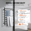 VEVOR 8 Bars Towel Warmer Rack, 120V Wall Mounted Heated Towel Rack for Bathroom, IPX5 Waterpoof Towel Heater Rack with Timer & LED Display Screen, 5 Levels Adjustable Temperature Towel Heater, Black