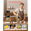 VEVOR Commercial Coffee Decanter Warm Plate, 80W x 2 Coffee-Carafe Warmer, Dual Warming Plates with Independent Control, Fits 1.8L Standard Glass Decanter, for Coffee Shop, Home, Office & Restaurant