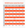 VEVOR Heated Jacket for Women with 7.4V Battery, Soft Shell Electric Heating Coat, Windproof Waterproof Lightweight Outerwear with 5 Heating Zones & 3 Heat Settings, Machine Washable, L Size