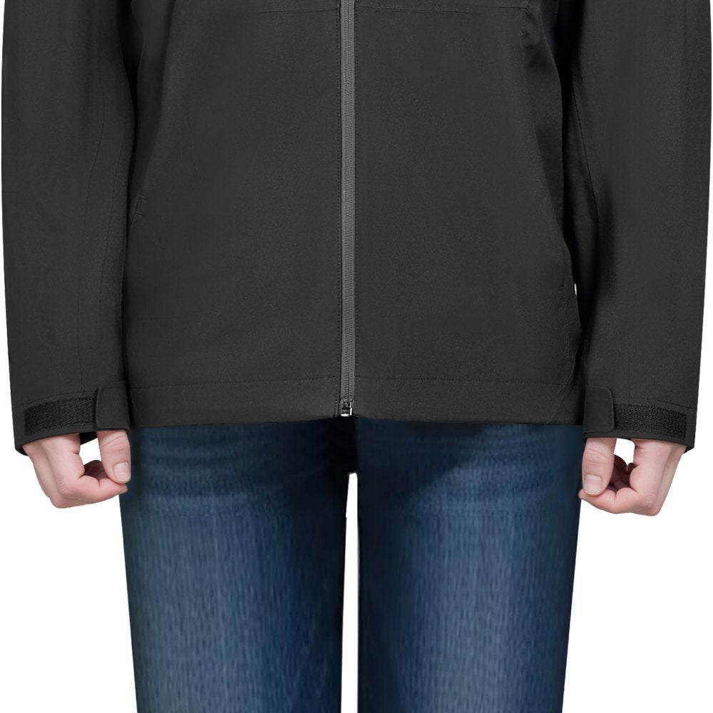 VEVOR Heated Jacket for Women with 7.4V Battery, Soft Shell Electric Heating Coat, Windproof Waterproof Lightweight Outerwear with 5 Heating Zones & 3 Heat Settings, Machine Washable, M Size