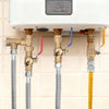 VEVOR Water Heater Kit, 3/4 Inch Cold & Hot Water Plumbing Repair Kit with 600 WOG Isolation Valves, Pressure Relief Valve, Dual-Layer Gas Hose, Compatible with Most Tankless Waters Heater Brands