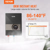 VEVOR Instant Water Heater, 8kw On Demand Electric Tankless Water Boiler, Digital Temperature Display & Easy Installation & 24-Hour Water Supply, For Kitchen Bathroom Shower Mall Salon ETL Listed