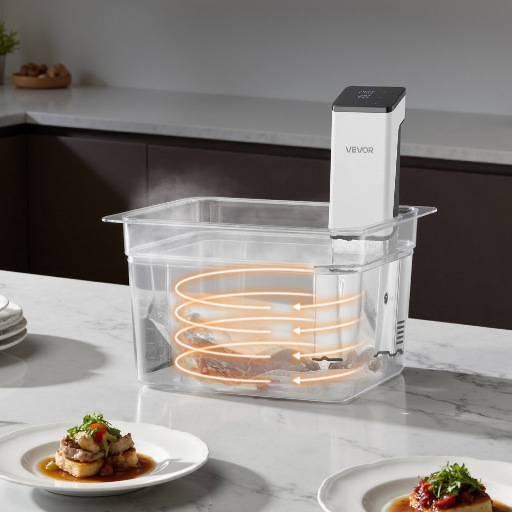 VEVOR Sous Vide Precision Cooker, 850W Sous-Vide Cooking Machine, Immersion Circulator with LED Digital Display, Secure Clamp Design, Fast-Heating, Accurate Temperature & Timer Control, Sous-Vide