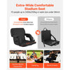 VEVOR Stadium Seat, 25 inch Heated Stadium Chair, Bleacher Seat Heated with 4 Pockets for Bleachers, 3 Level Heating & 6 Modes Vibration Portable Heating Stadiums Chair for Camping, Sports Events