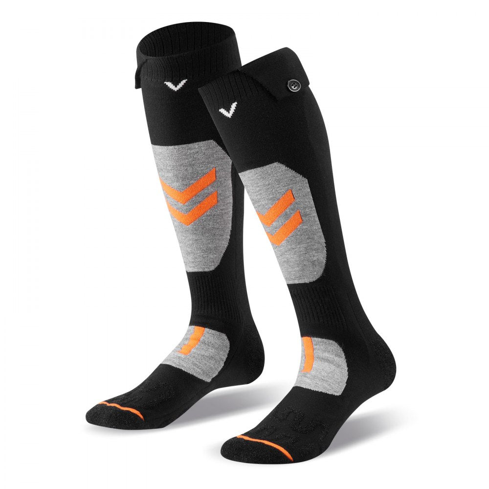 VEVOR Heated Socks, 5000mAh Battery Powered, Rechargeable Heating Socks with 4 Heating Levels, Electric Heated Sock with APP Control for Men Women, Foot Warmer for Hunting Riding Camping Hiking