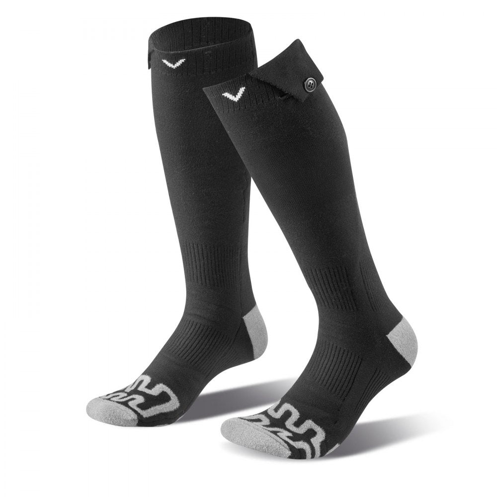 VEVOR Heated Socks, 5000mAh Battery Powered, Rechargeable Heating Socks with 4 Heating Levels, Electric Heated Sock for Men Women, Foot Warmer for Hunting Riding Camping Hiking Skiing, Outdoor Work