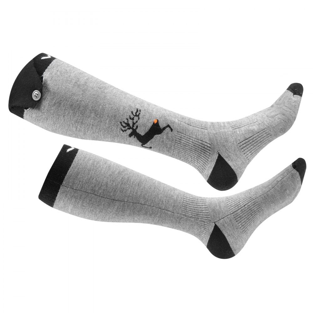 VEVOR Heated Socks, 6000mAh Battery Powered, Rechargeable Heating Socks with 4 Heating Levels, Electric Heated Sock with APP Control for Men Women, Foot Warmer for Hunting Riding Camping Hiking