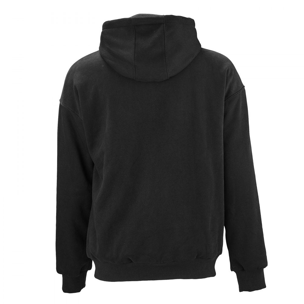 VEVOR Heated Jacket Hoodie for Men Women, Heated Sweatshirt Unisex Full-Zip with 7.4V 16000mAh Power Bank Pack, 5 Heating Zones, 3 Temp Levels, 4-8H Warmth, for Winter Outdoor Camping, Black, S Size
